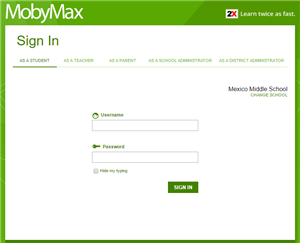 MobyMax Login 